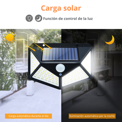 Lámpara Solar Exterior Sensor Movimiento