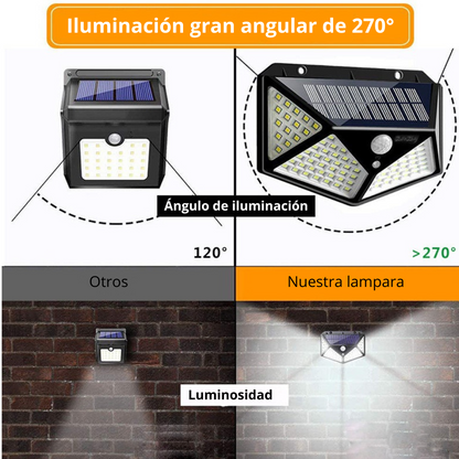 Lámpara Solar Exterior Sensor Movimiento