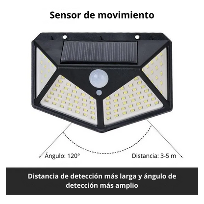 Lámpara Solar Exterior Sensor Movimiento