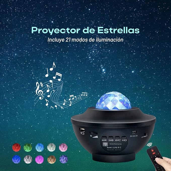 Proyector ovni galaxia parlante