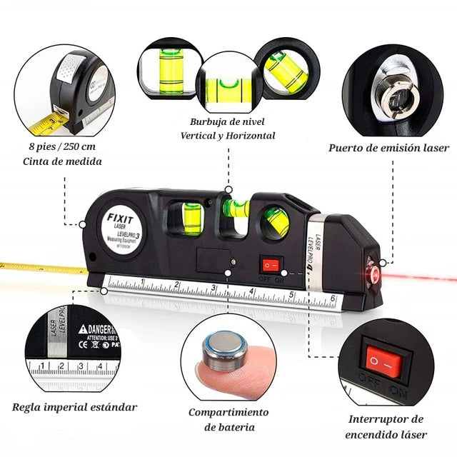 Metro Nivel Laser Multifuncional